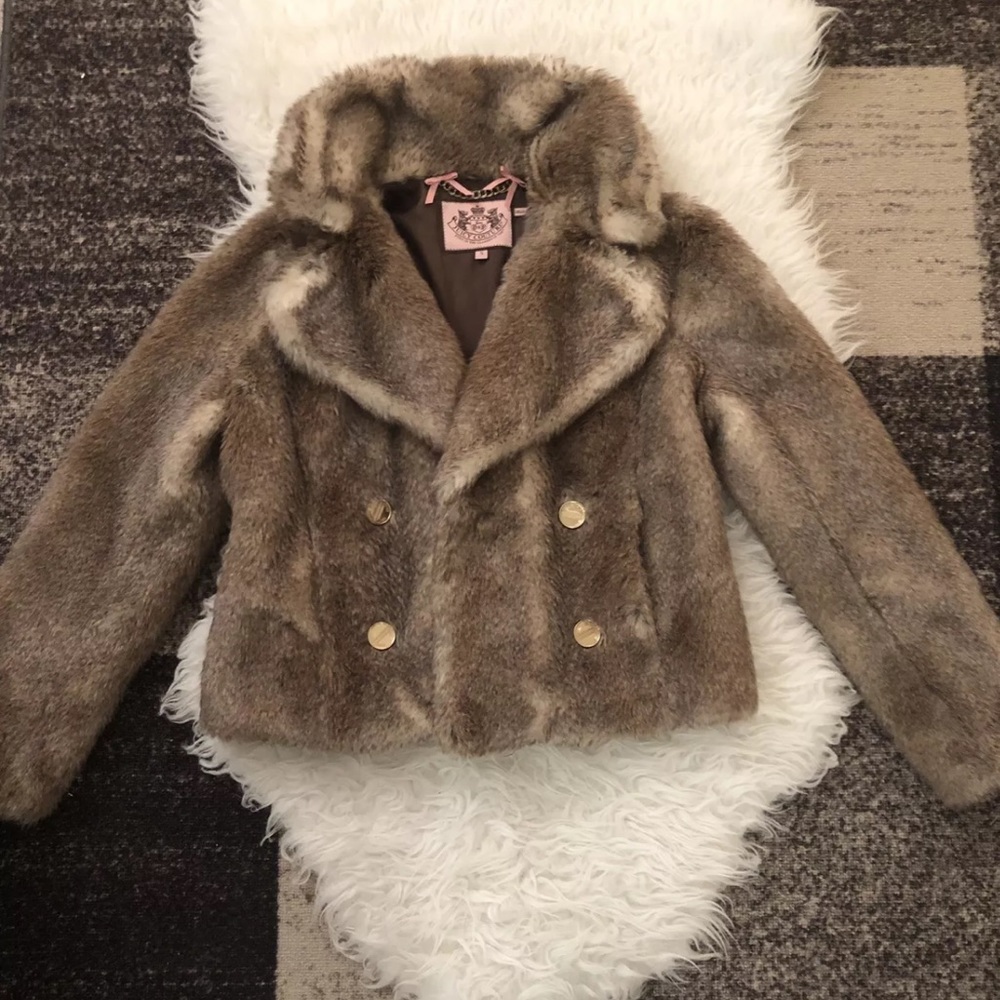 Juicy couture fur winter coat / jacket